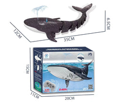 Remote Control Whale Toy with Light and Water Spray
