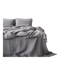 Three-Piece 100% Linen Fitted Sheet Set