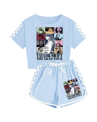 Taylor Swift Graphic Cotton Top with Short Set