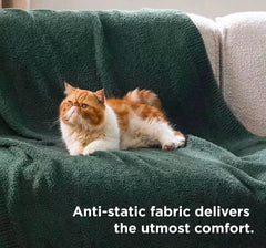 Large Waterproof Snuggle Blanket – Premium Soft Fleece Throw for Couch & Bed