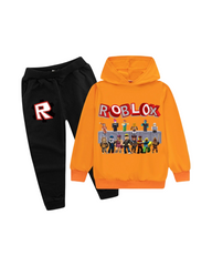 Roblox Graphic Pullover Hoodie and Pants Set for Kids
