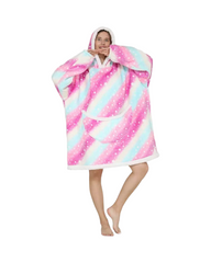 Women'S Wearable Blanket Hoodie Cozy Wearable Blanket with Pocket