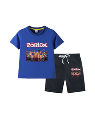 Roblox Printed T-Shirt and Shorts Set