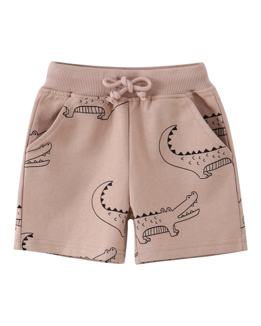 Patterned Shorts with Pockets