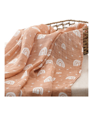 Cotton Wrap Blanket with Pattern