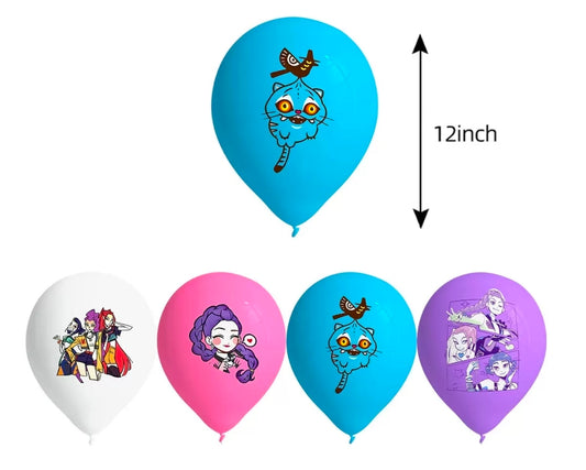 Kpop Demon Hunters Party Balloons 10PCS