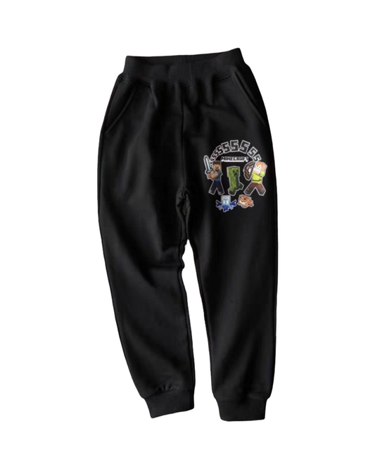 Grey Minecraft track pants