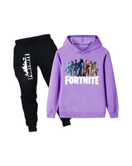 Kids Fortnite Printed Hoodie and Sweatpants Set