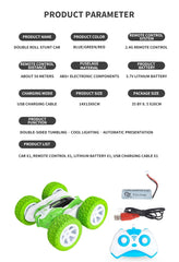 Full Rotation Remote Control Toy Stunt Car with Lights