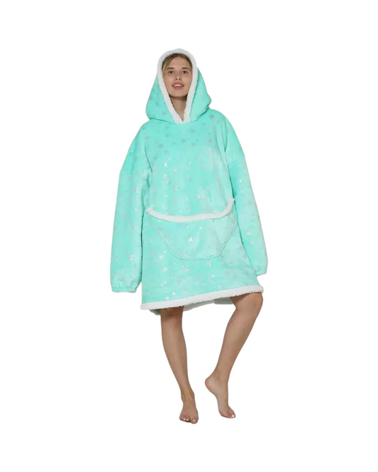 Wearable Blanket Hoodie Cozy Wearable Blanket with Pocket