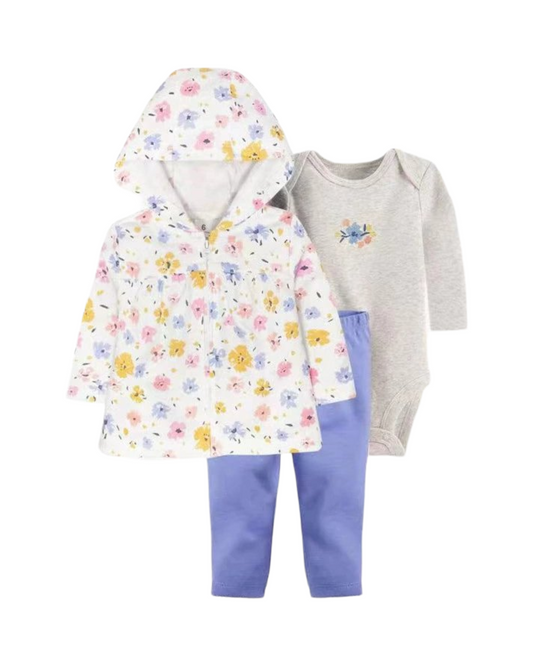 Baby Girl 3-Piece Little Cardigan Set