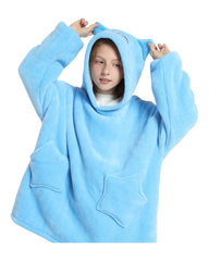 Patterned Oversized Fluffy Oodies