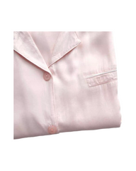 Silk Satin Long Sleeve Pajama Set for Women – Soft Button-Down Sleepwear & Loungewear