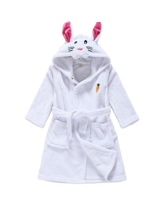 Kids Rabbit Fleece Bathrobe