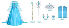 Majestic Frozen-Inspired Elsa Costume Set for Girls