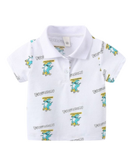 Short-Sleeved Collared Polo Shirt