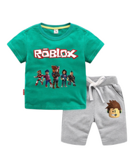 Boys’ T-Shirt and Shorts Roblox Outfit Set