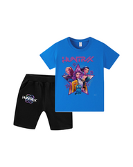 Kpop Kids Two-Piece Crop Tops+ Shorts Set