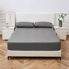 Deep Pocket Waterproof Fitted Bed Sheet – Premium Soft Quilted Mattress