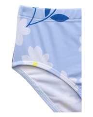 Blue High-Rise Flower Patterned Bikini
