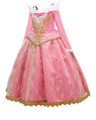 Deluxe Pink Ball Gown Costume - Princess Party & Cosplay Dress-Up Outfit
