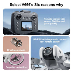 V666 Drones With 5.5 Inch Screen