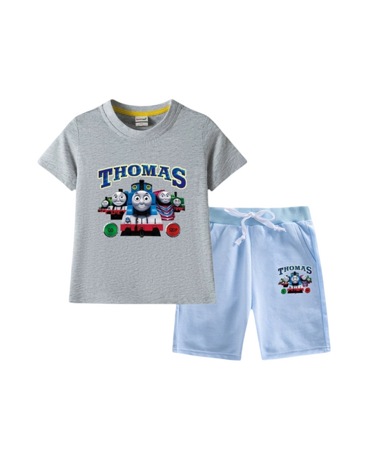 Kids Thomas the Tank Engine 100% cotton T-Shirt & Shorts Set
