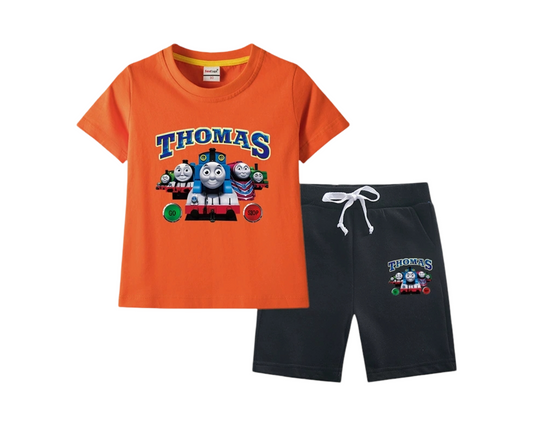Kids Thomas the Tank Engine 100% cotton T-Shirt & Shorts Set