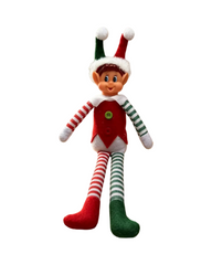 Festive Christmas Elf Holiday Doll Shelf  Decoration