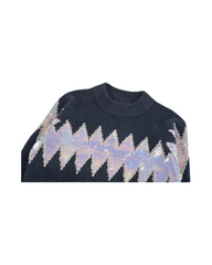 Geometric Jacquard Knit Jumper | Kids Winter Pullover Sweater