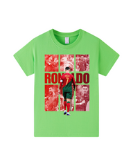 Cristiano Ronaldo Graphic Kids 100% Cotton Short Sleeve T-Shirt
