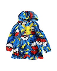Plush Fleece Character Hooded Bathrobe and Pajama Set for Boys