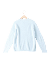 Soft Knit Crew Neck Sweater with Raglan Sleeves