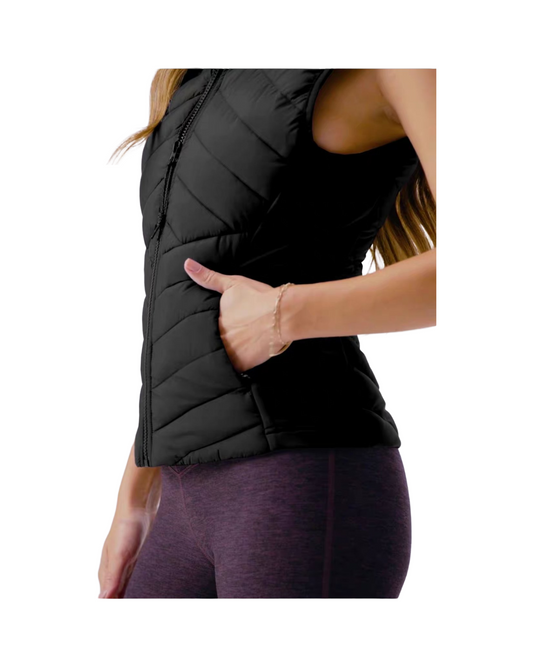 Lightweight Activewear Women's Vest - Breathable Full-Zip Running & Fitness Jacket