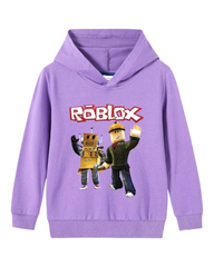 Girls' Graphic Hoodie with Roblox Design