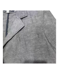 Tailored Gray Linen Blazer – Breathable Lightweight Casual Suit Jacket