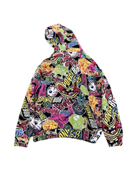 Kids SpongeBob Inspired Graphic Zip-Up Hoodie