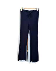 Wide Leg Ribbed Knit Pants for Women Cozy Loungewear Joggers