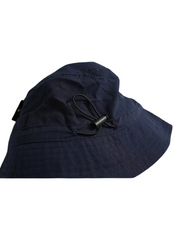 Water-Resistant Cotton Blend Bucket Hat