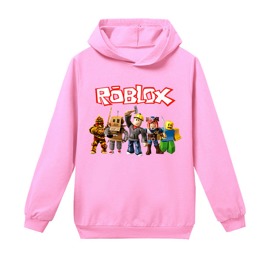 Cotton Roblox Printed Pullover Hoodie