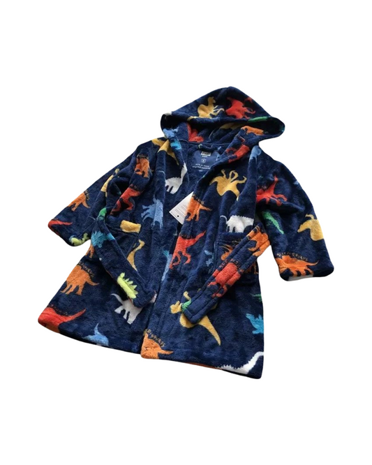 Dinosaur Hooded Plush Kids Bathrobe