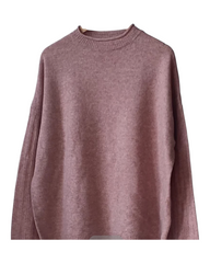Cashmere Jumper with Ribbed Sleeves