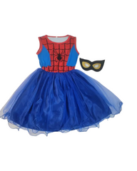 Girls Magical Spiderman Superhero Tutu Dress & Mask Set
