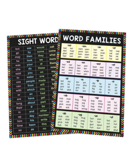 Sight Words and Word Families Flash Card Set