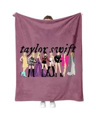 Taylor Swift Graphic Print Fleece Blanket