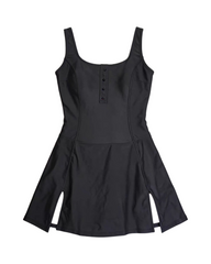 Button-Front Skater Mini Dress for Women