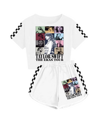 Taylor Swift Graphic Cotton Top with Short Set