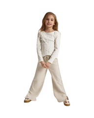 Plush Fleece Kids Lounge Pants – Soft Elastic Waist Trousers