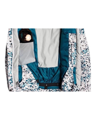 Glam Leopard Print Ski Coat with Fur-Lined Hood