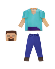 Kids Minecraft Creeper Costume Set
